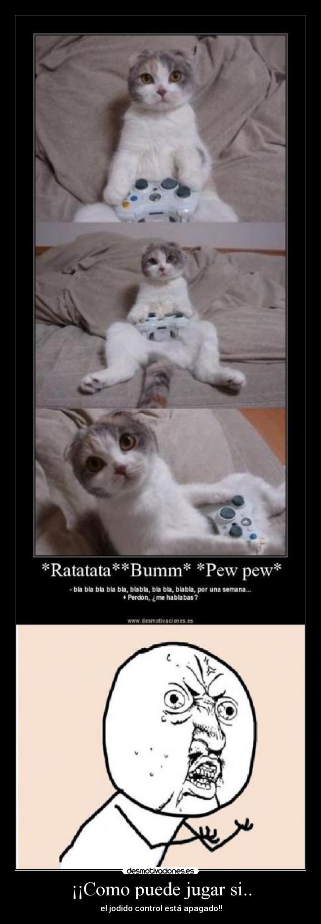¡¡Como puede jugar si.. - el jodido control está apagado!!