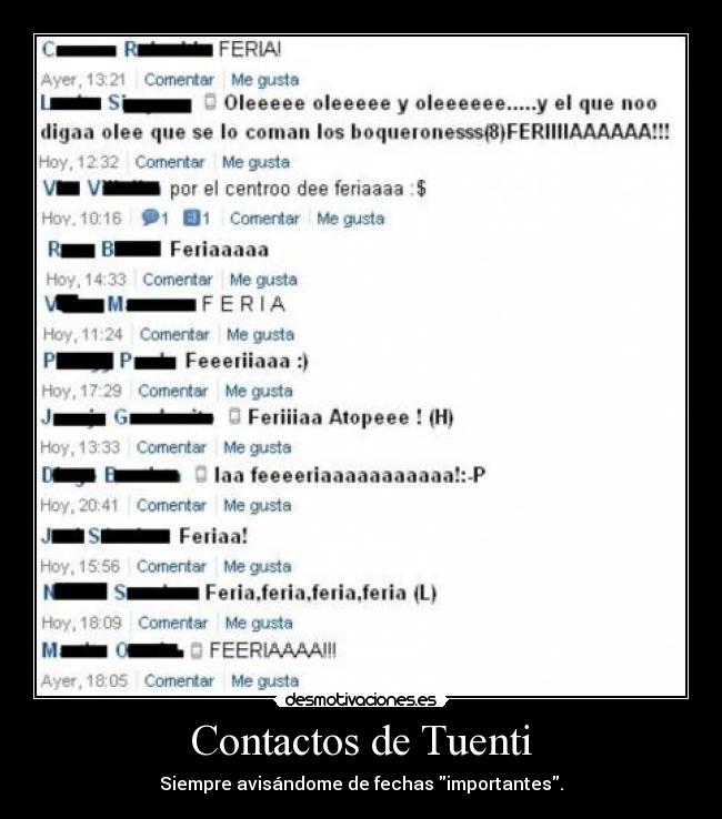 Contactos de Tuenti -