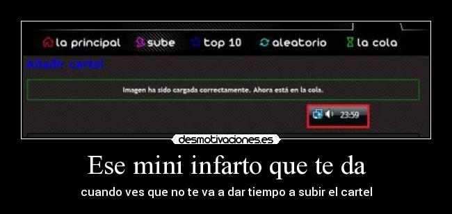 Ese mini infarto que te da - 