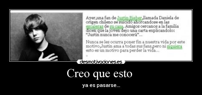 Creo que esto - ya es pasarse...