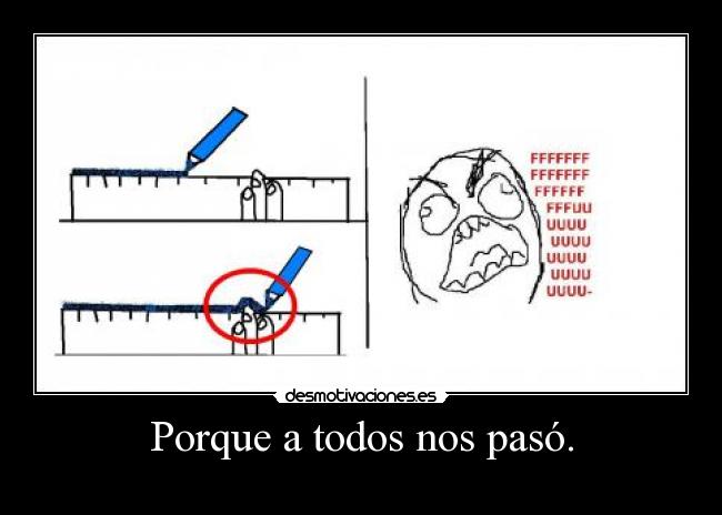 carteles lapiz regla rayar cara desmotivaciones