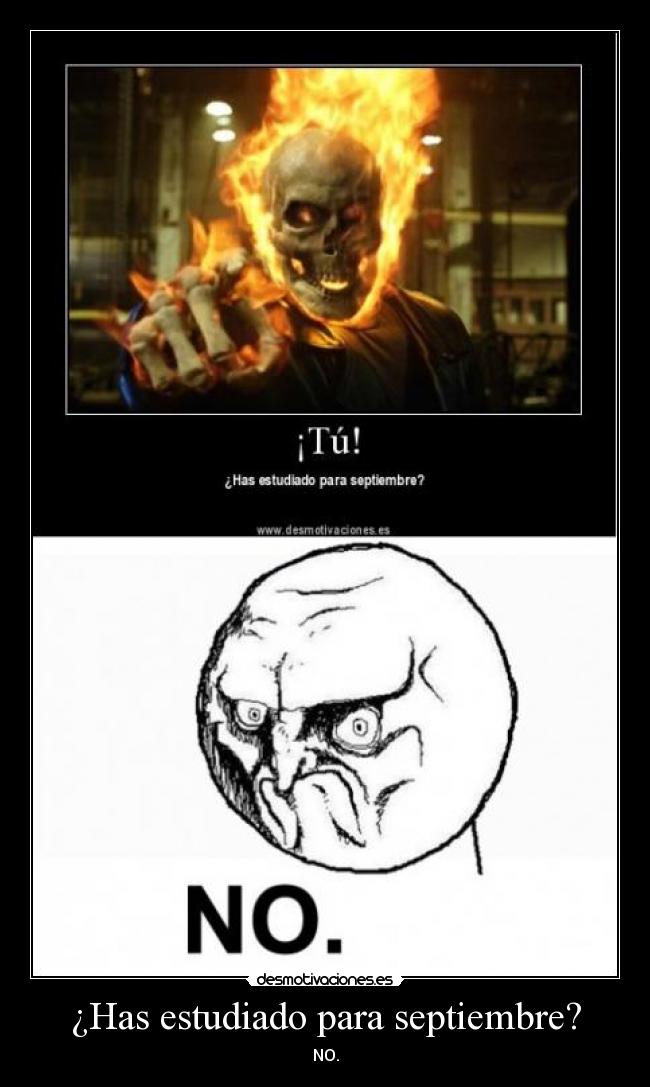 ¿Has estudiado para septiembre? - 