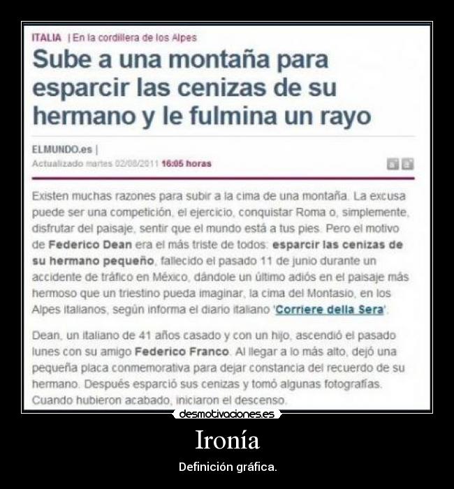 Ironía - Definición gráfica.
