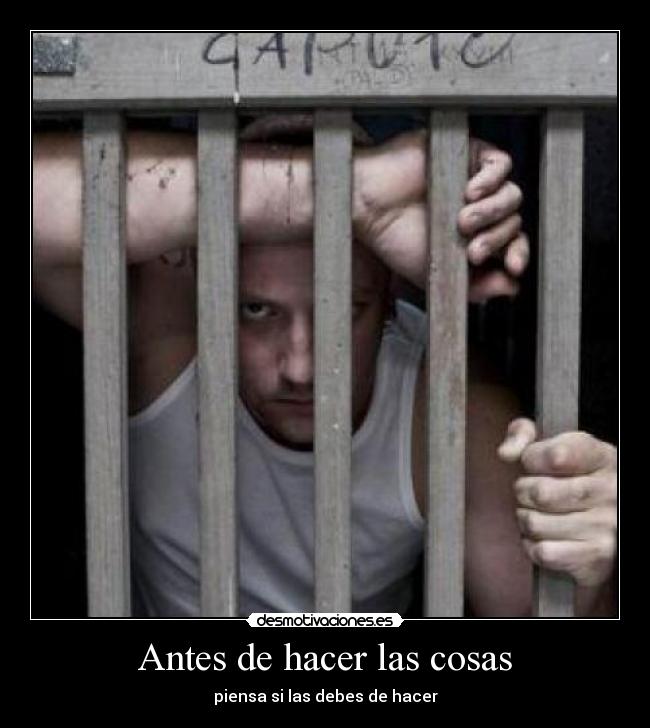 Antes de hacer las cosas - 
