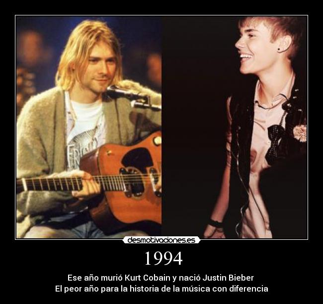 carteles nirvana kurt cobain justin mierda desmotivaciones
