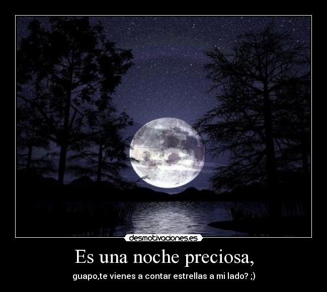 Es una noche preciosa, - 