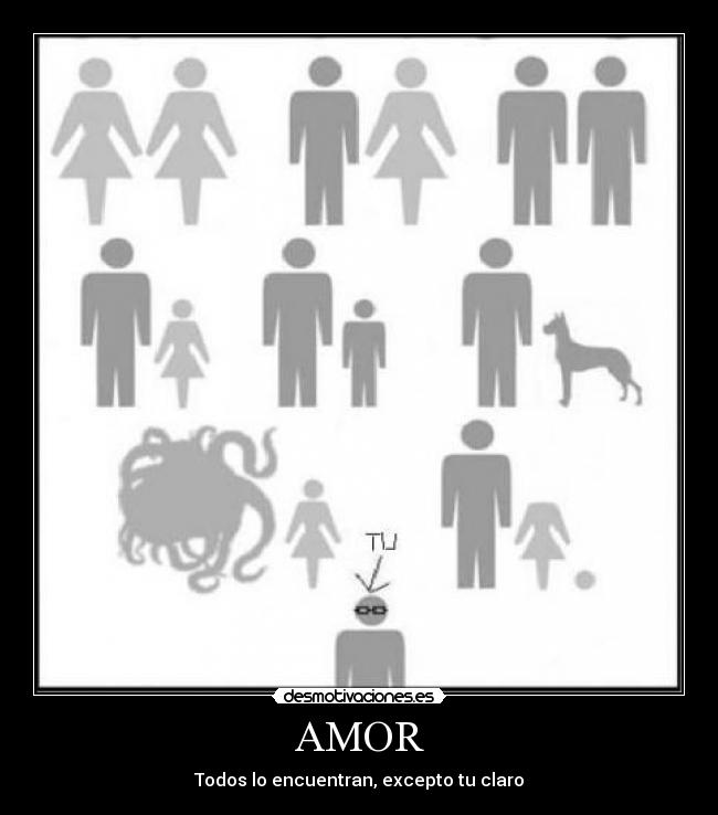AMOR - Todos lo encuentran, excepto tu claro