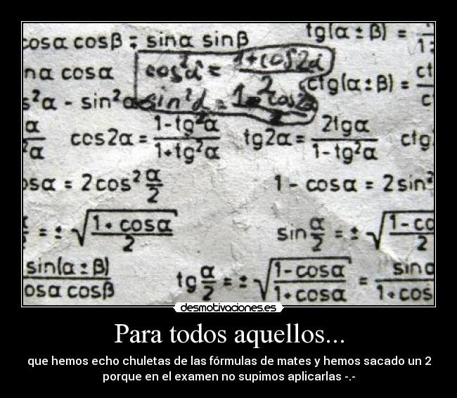 Para todos aquellos... -