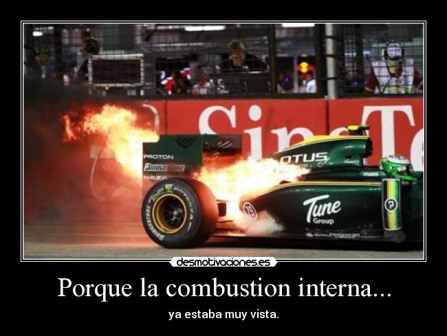 Porque la combustion interna... - ya estaba muy vista.