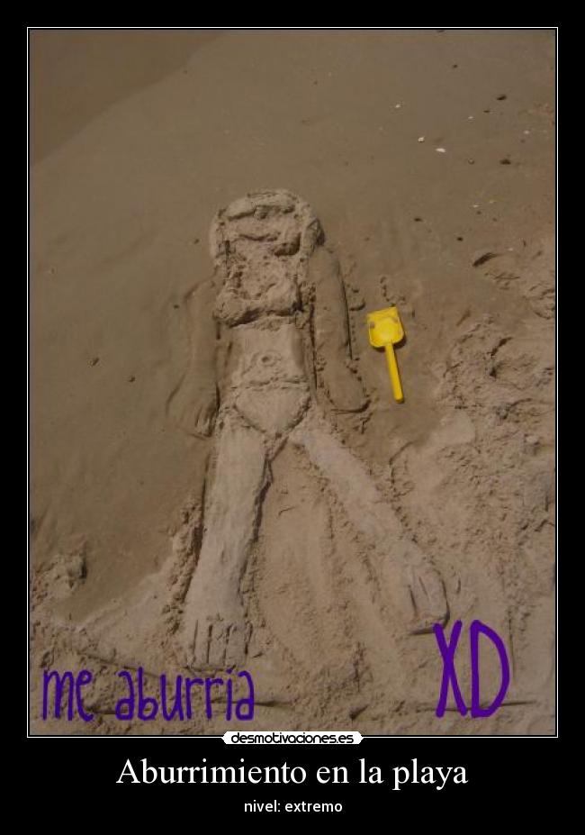 Aburrimiento en la playa - nivel: extremo