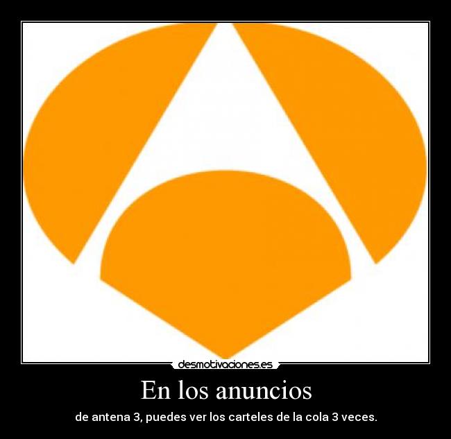 En los anuncios -