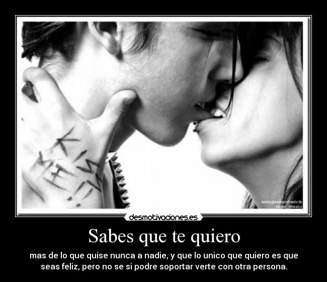 Sabes que te quiero - 