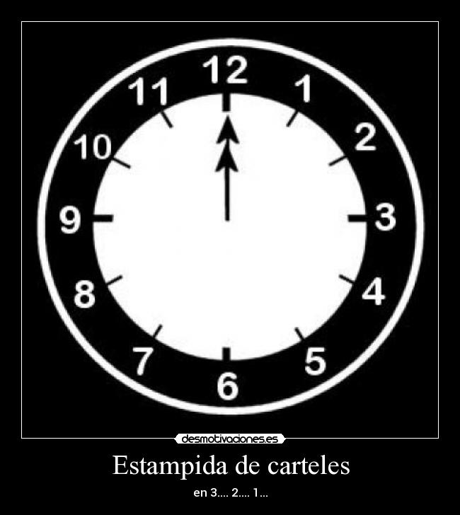 Estampida de carteles -