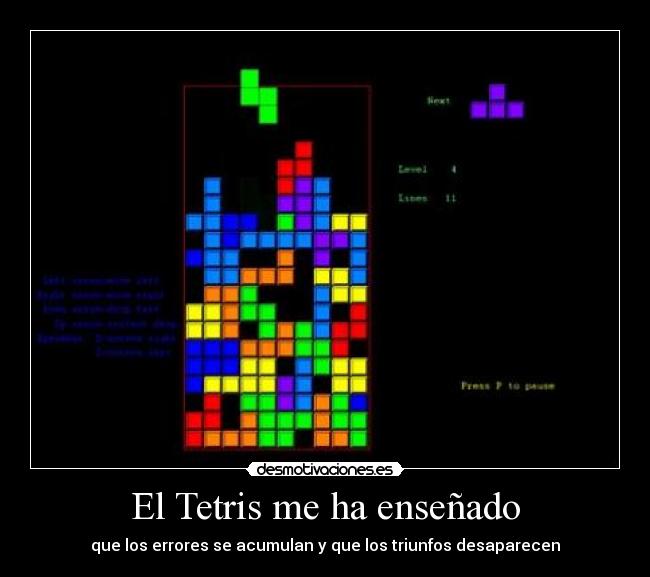 El Tetris me ha enseñado - 