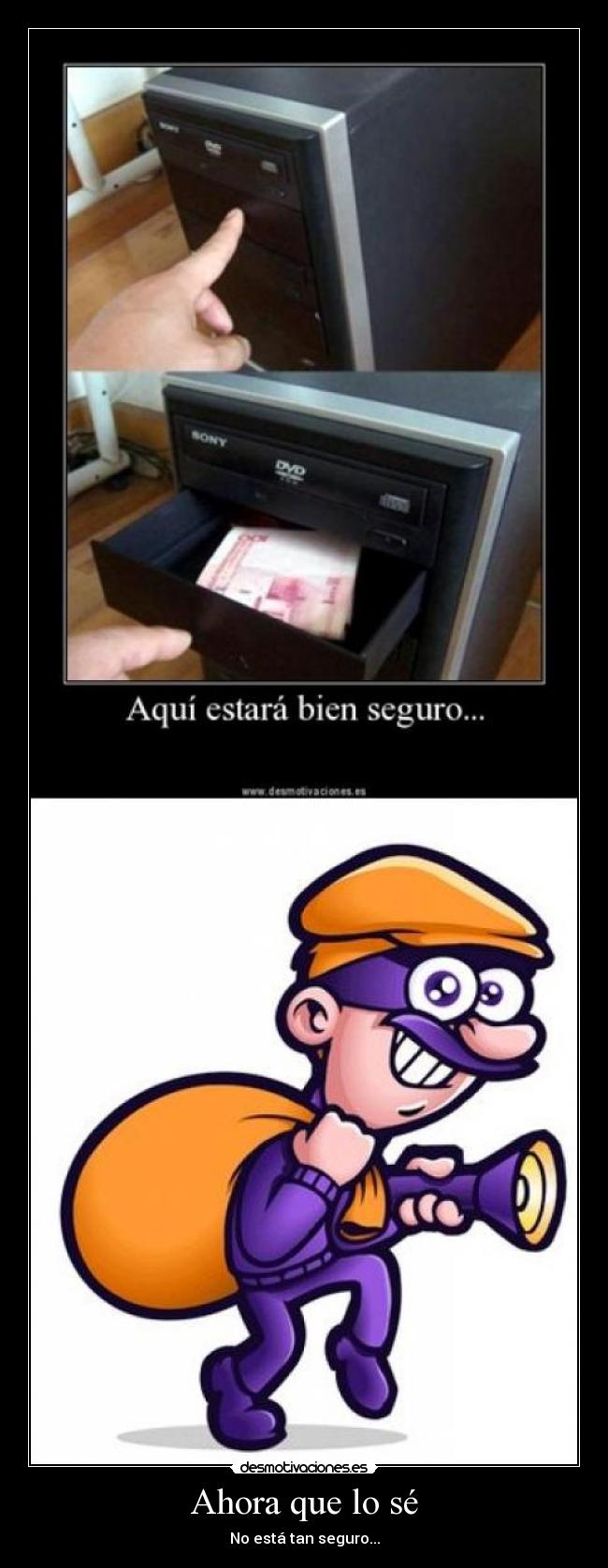 carteles robar dinero ladron desmotivaciones