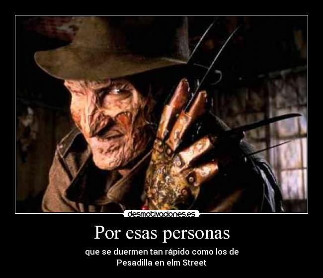 carteles freddy krueger desmotivaciones