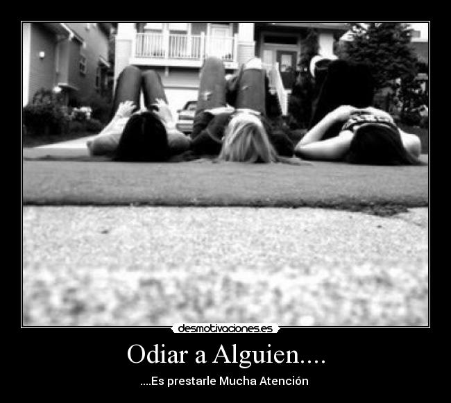 Odiar a Alguien.... -