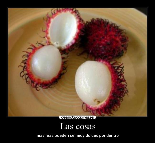 Las cosas - mas feas pueden ser muy dulces por dentro