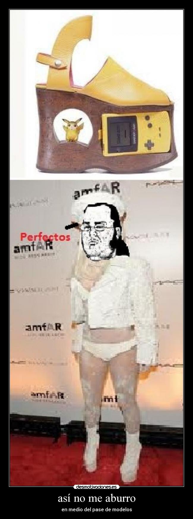 así no me aburro - en medio del pase de modelos