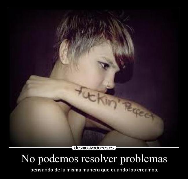 No podemos resolver problemas - 