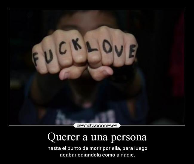Querer a una persona - 