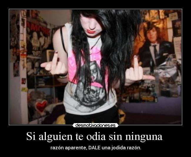 Si alguien te odia sin ninguna  - 