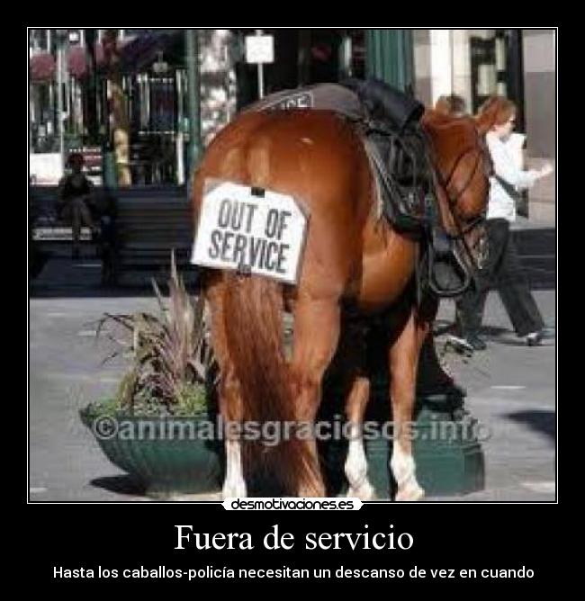 Fuera de servicio -