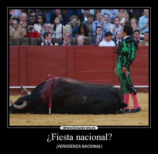 ¿Fiesta nacional? -