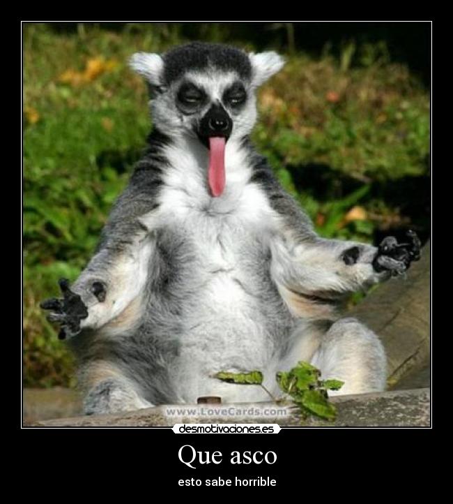 Que asco -