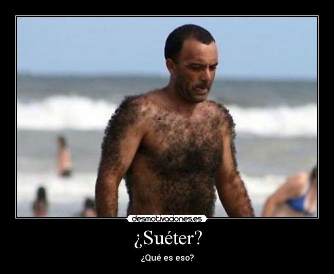¿Suéter? - ¿Qué es eso?
