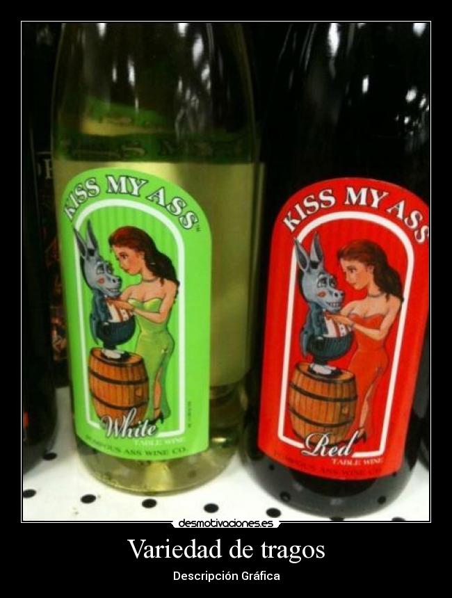 Variedad de tragos - Descripción Gráfica