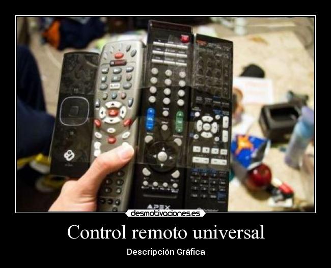Control remoto universal - Descripción Gráfica