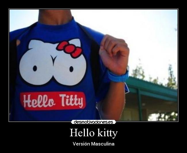 Hello kitty - Versión Masculina