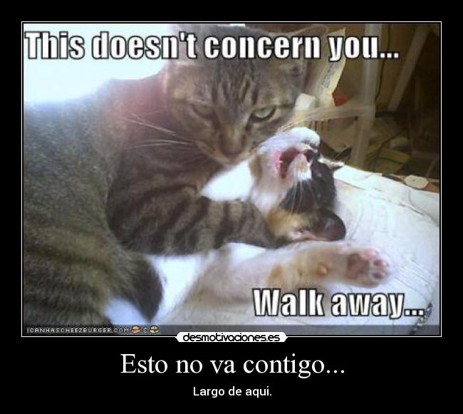 Esto no va contigo... - 