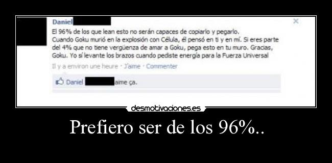 Prefiero ser de los 96%.. - 