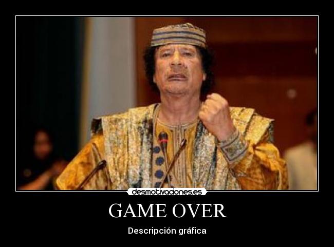 GAME OVER - Descripción gráfica