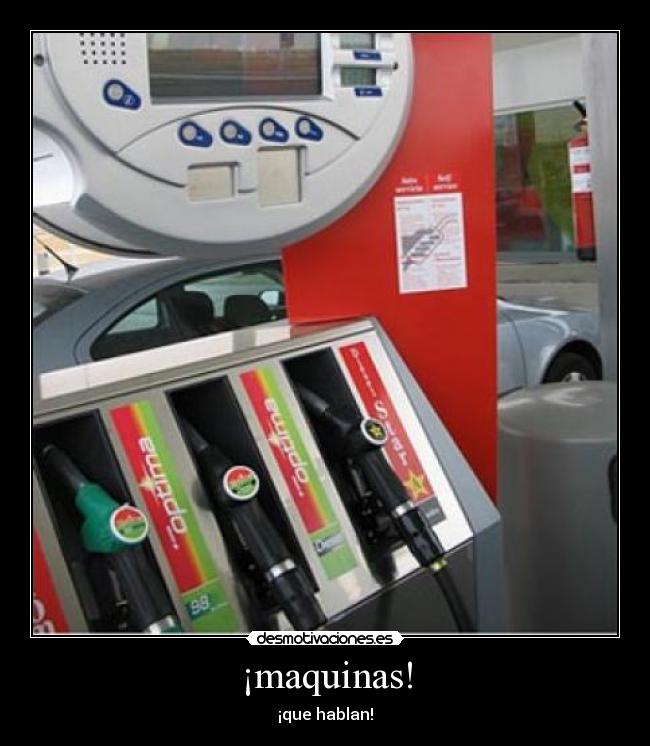 ¡maquinas! -