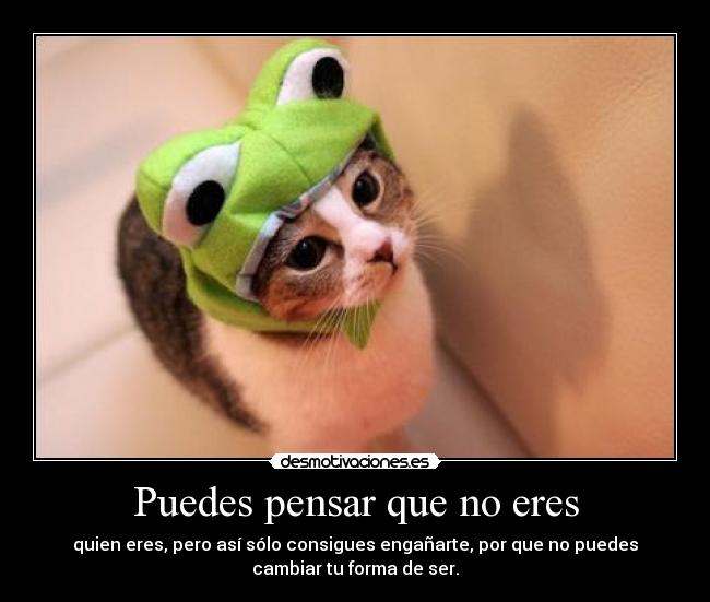 Puedes pensar que no eres - 