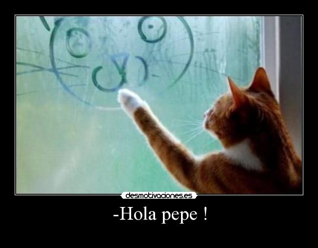 -Hola pepe ! -