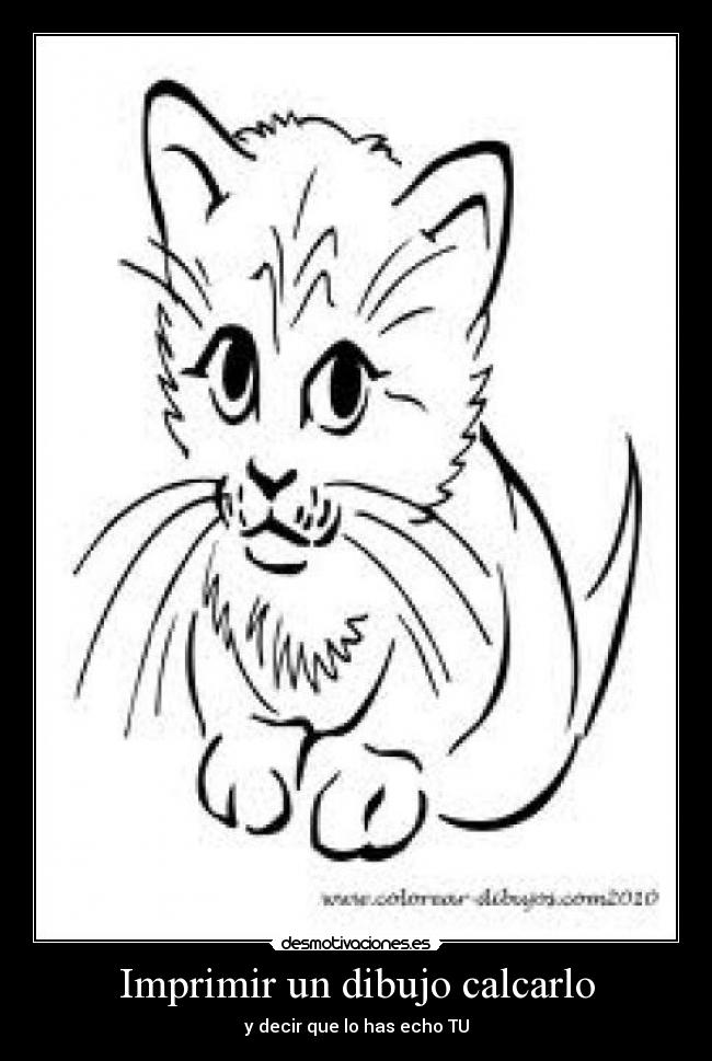 Imprimir un dibujo calcarlo - y decir que lo has echo TU