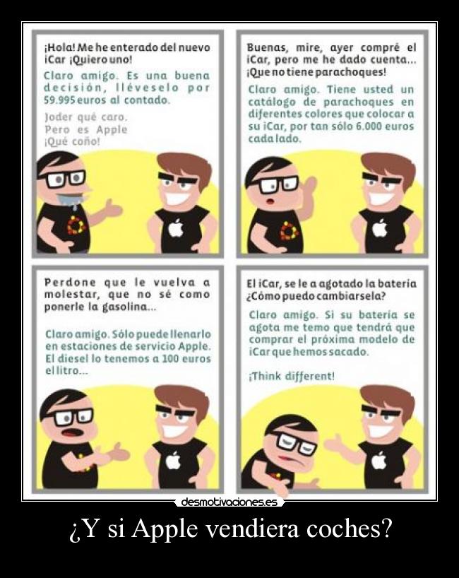 carteles icar apple comic desmotivaciones