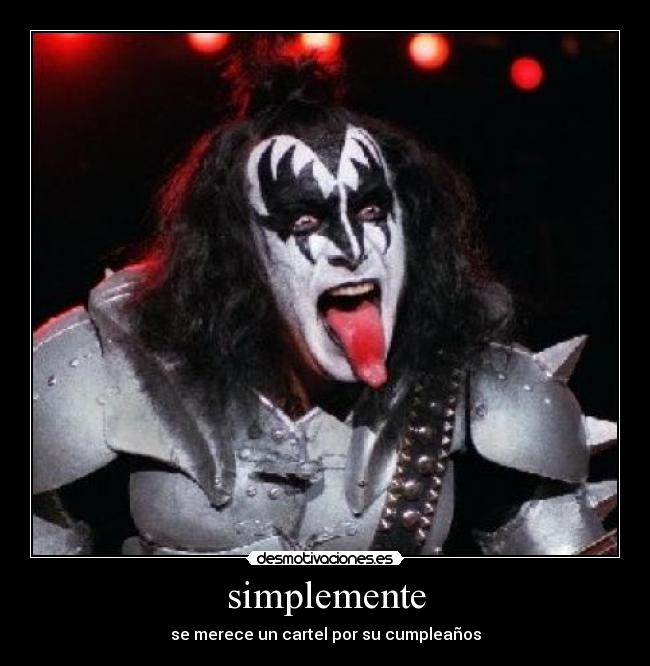 simplemente - se merece un cartel por su cumpleaños