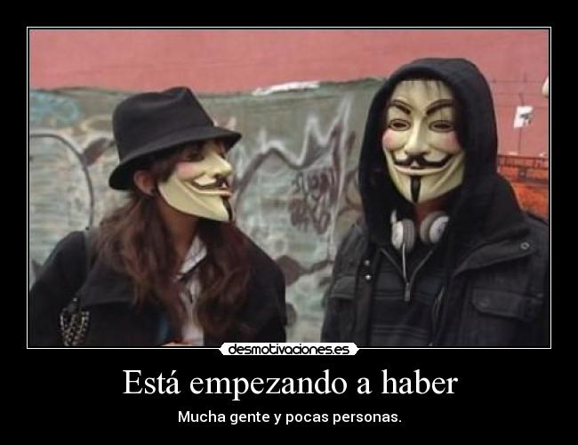 Está empezando a haber -