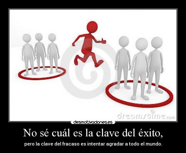 No sé cuál es la clave del éxito, - pero la clave del fracaso es intentar agradar a todo el mundo.