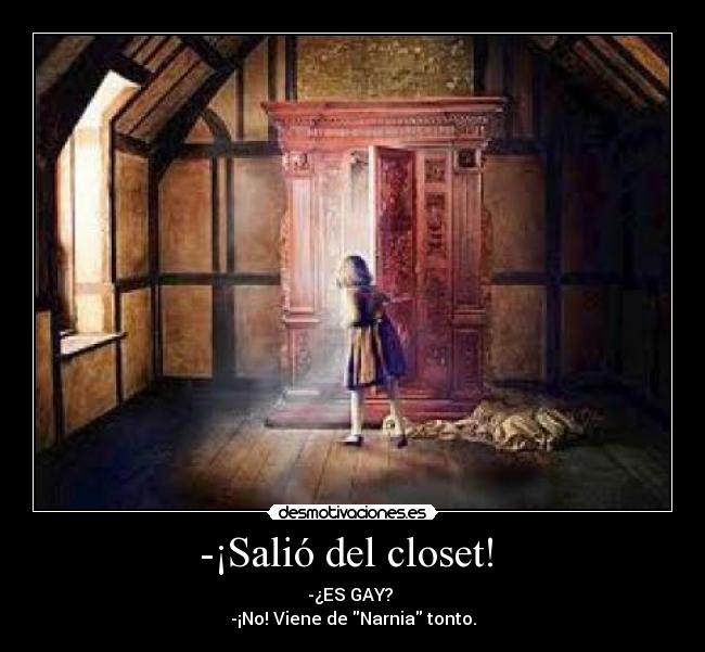-¡Salió del closet!  - 