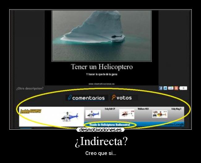 ¿Indirecta? -