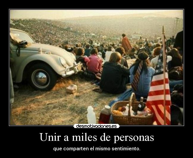 carteles concierto unir personas desmotivaciones