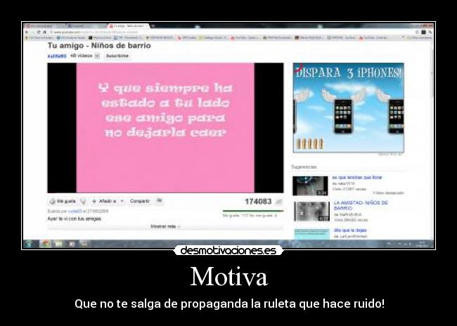 Motiva - Que no te salga de propaganda la ruleta que hace ruido!