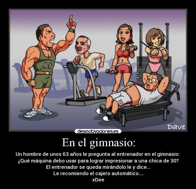 En el gimnasio: -