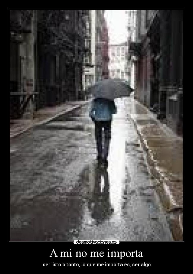 A mi no me importa -